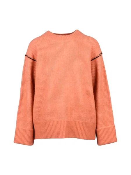 Sweter Armani Exchange wełniany różowy