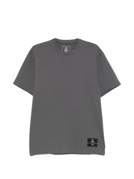 Tricou Y-3 cu autograf gri