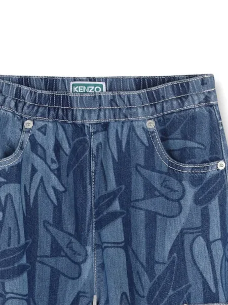 Spodnie dziecięce Kenzo niebieskie