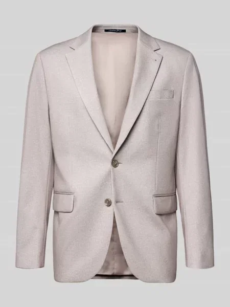 Marynarka Comfort Fit zapinana na 2 z kołnierzem z klapami Christian Berg Men beżowa