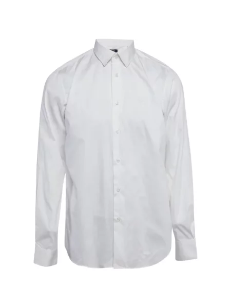 Lung cămașă Cavalli Class cu broderie alb