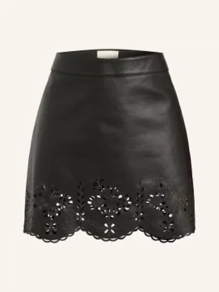 Isabel Marant Skórzana Spódnica Natea schwarz czarna