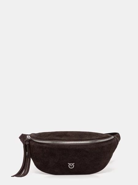 Pinko pasna torbica semišasta rjava