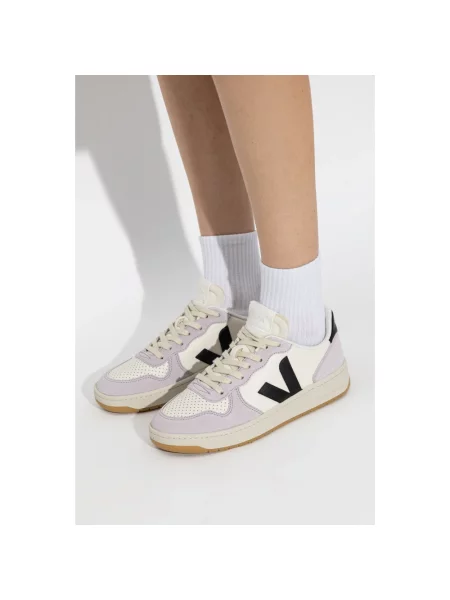 Buty VEJA Prime Leather pure/black/parme czarne