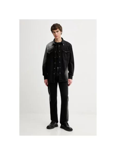 Maison Margiela koszula jeansowa regular czarny