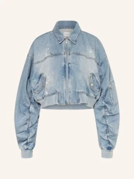 Guess Kurtka Dżinsowa Anna blau biała