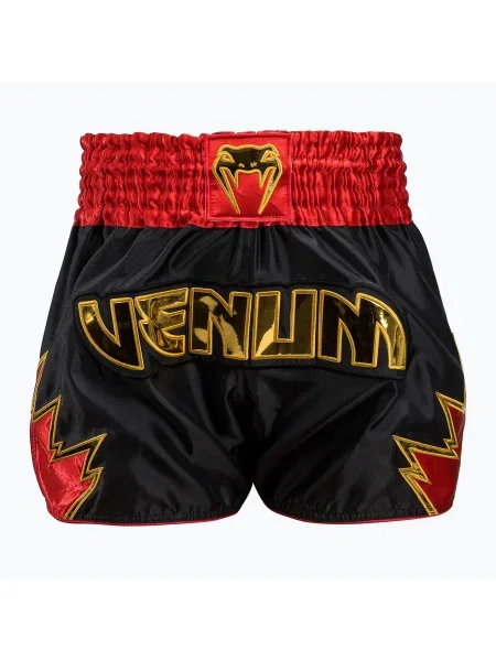 Venum Inferno Мъжки шорти за тренировка по муай тай черни/златни/червени черно