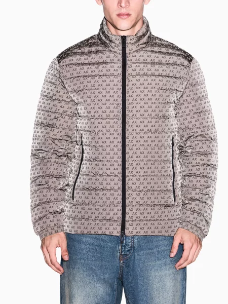 Пуховик Armani Exchange коричневий