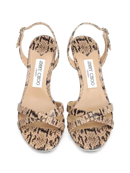 Sandale Jimmy Choo din piele cu model piele de șarpe