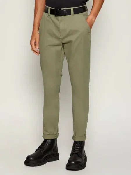 Tommy Jeans Pantaloni chino Austin verde