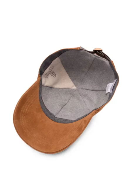 Șapcă Brunello Cucinelli cu broderie maro