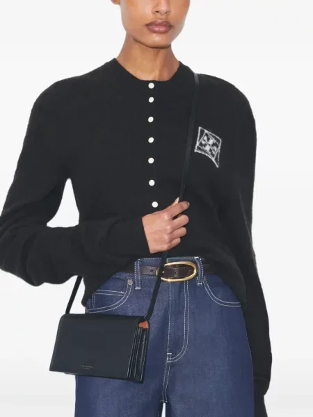 Mini geantă Tory Burch mini negru