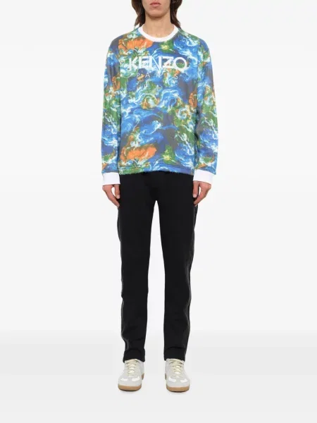 Hanorac Kenzo cu imagine albastru
