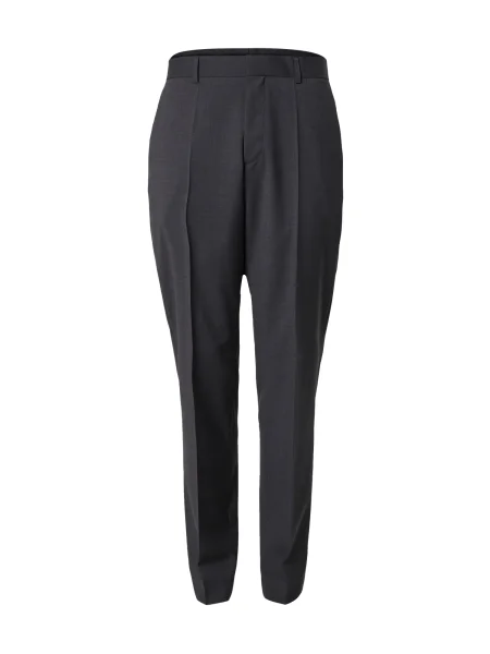 BOSS Pantaloni cu dungă H-Lenon închis gri
