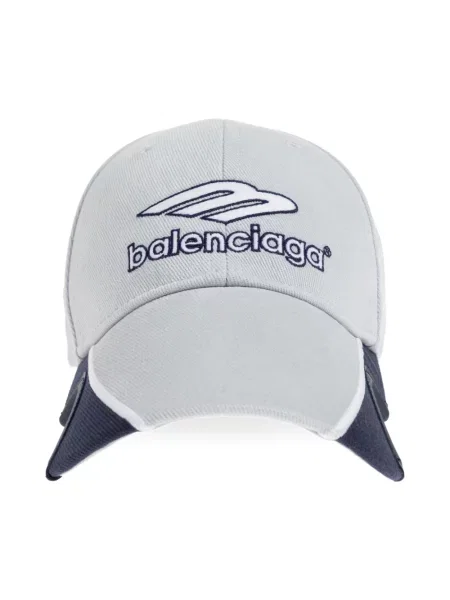 Czapka z daszkiem Balenciaga piłkarska szara