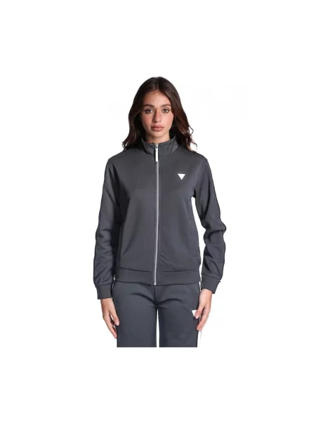 Lniana bluza rozpinana Guess czarna