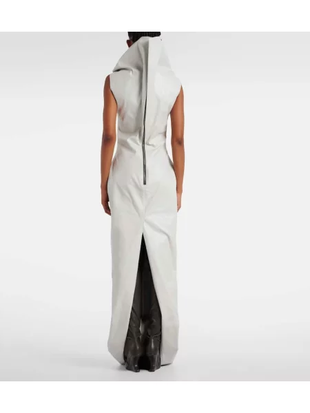 Rochie Rick Owens din canvas alb