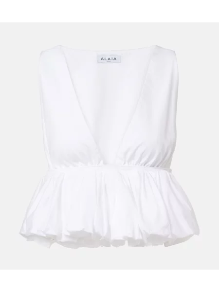 Top Alaïa alb