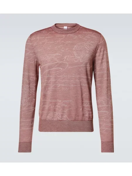 Volneni pulover Berluti rjava