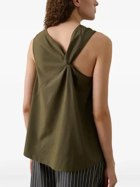 Top Soeur asimetric verde