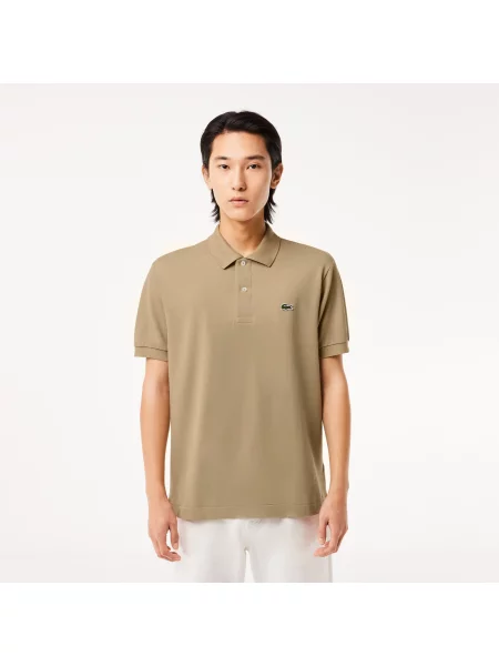 Поло Lacoste бежевое