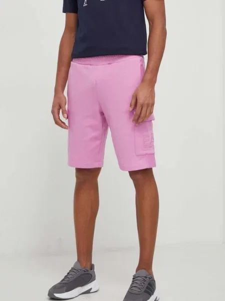 Kratke hlače Emporio Armani roza