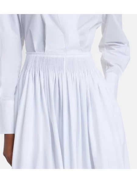 Rochie midi Joseph din poplin alb