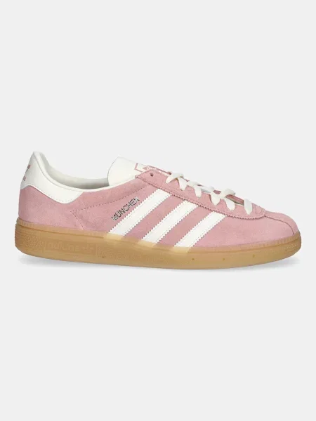 Замшеві кросівки adidas Originals Muenchen рожевий