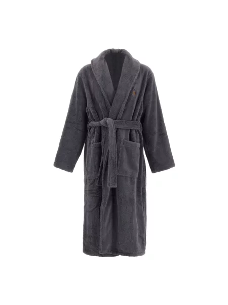Szlafrok Polo Ralph Lauren frotte szary