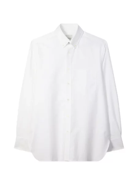 Cămașă Paul Smith din țesătură twill alb