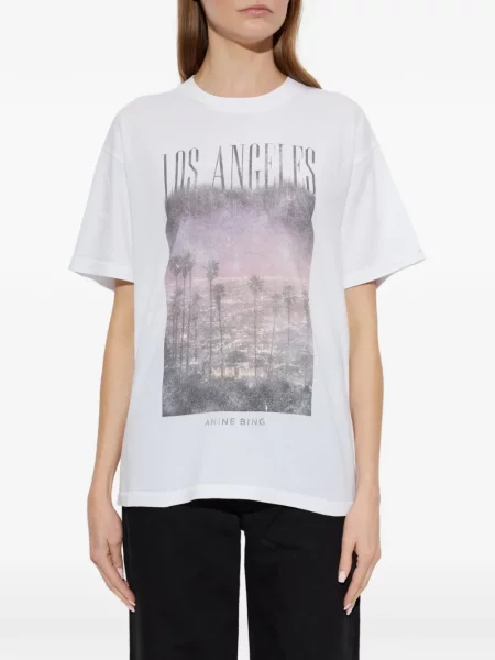 Tricou Anine Bing cu imagine alb