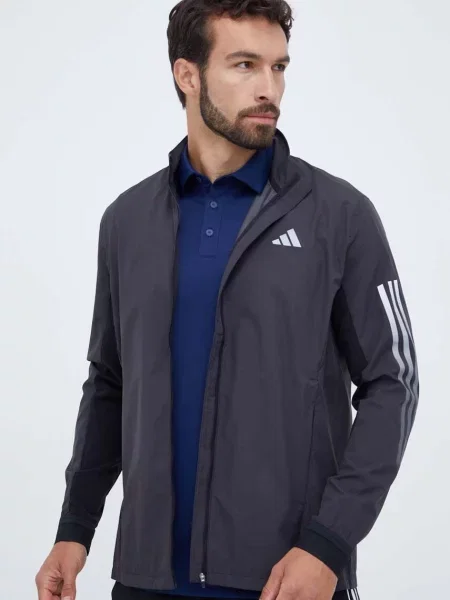 Яке за бягане adidas Performance Run Icon преходен модел черно