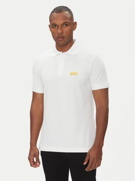 Polo majica Versace Jeans Couture bela