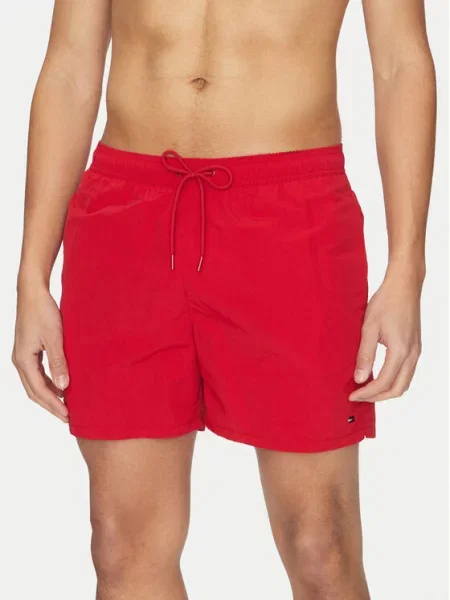 Tommy Hilfiger kopalne kratke hlače rdeča