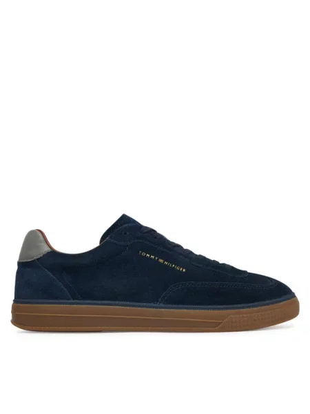 Tommy Hilfiger Sneakersy Th Lo Lux Suede Sneaker granatowy