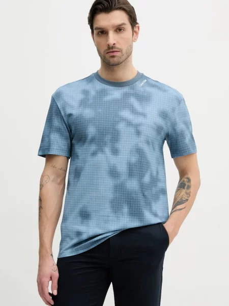 Majica Calvin Klein za muškarce s uzorkom plava