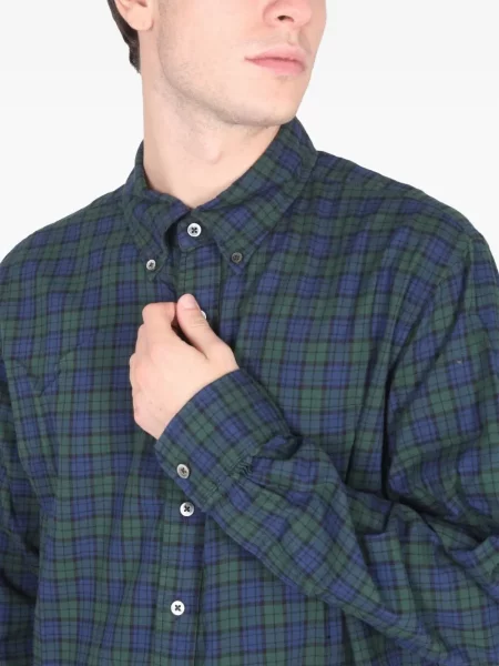 Cămașă Engineered Garments în carouri albastru