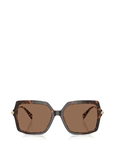 Ochelari de soare Michael Kors cu imprimeu geometric maro