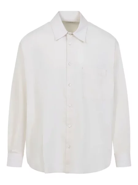 Dlouhá košile Lemaire s kapsami na rukávech bílá