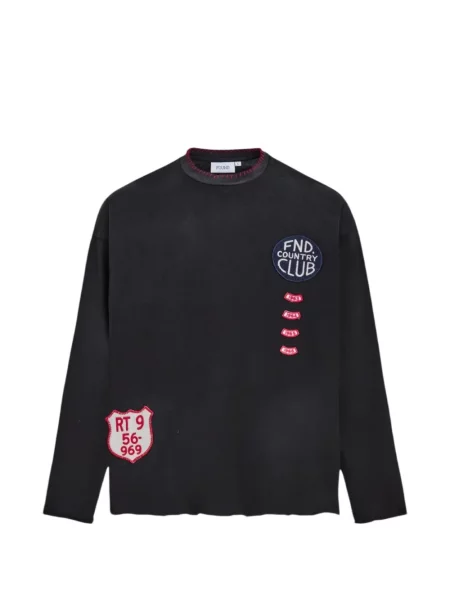 Tricou Found cu petice negru