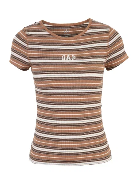 Gap Petite Tricou albastru deschis / maro / negru alb