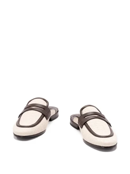 Papuci tip mules Brunello Cucinelli din piele