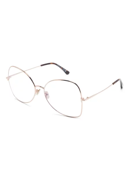 Ochelari de soare Tom Ford Eyewear cu imprimeu geometric maro