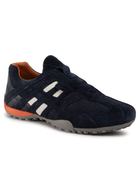 Κλειστά παπούτσια Geox U Snake L Navy μπλε