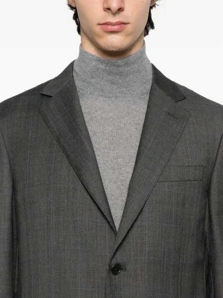 Costum Canali în carouri de costum gri