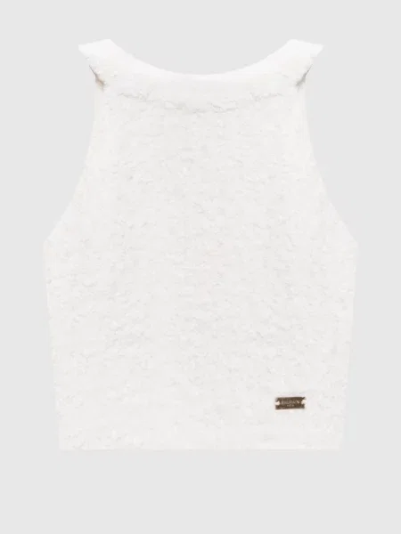 Твідовий топ Balmain білий