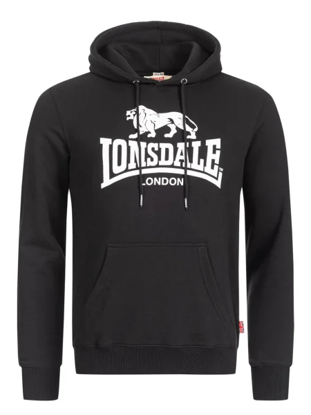 LONSDALE Mikina Fremington černá bílá