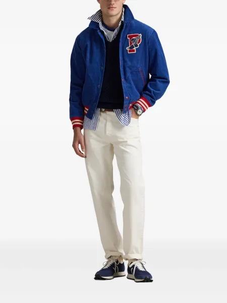 Pletene sportske kratke hlače Polo Ralph Lauren s printom bijela