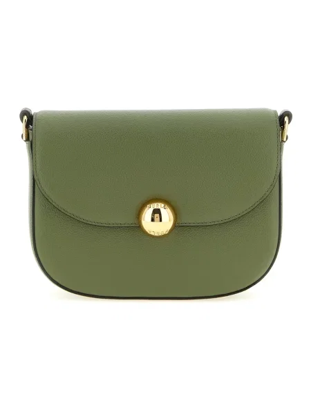 Torebka crossbody Furla skórzana zielona
