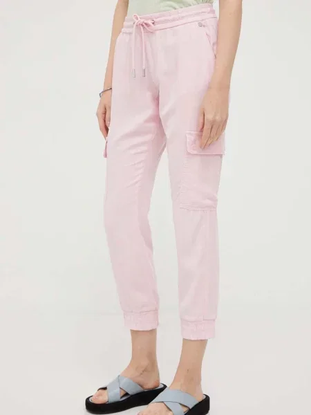 Панталон Rich & Royal с кройка тип карго със стандартна талия розово